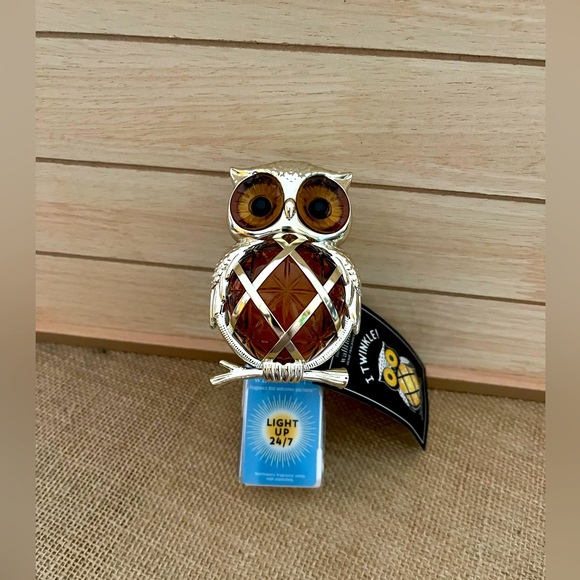 Bath & Body Works Fall Fiber Optic Owl Nightlight Wallflower Fragrance Plug - Picture 3 of 11